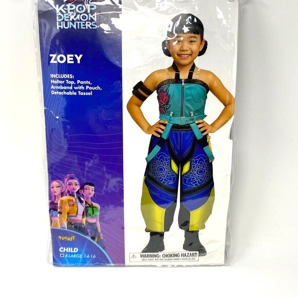 Spirit Halloween KPop Demon Hunters Zoey Costume Size XL Halloween Cosplay New - Picture 4 of 10
